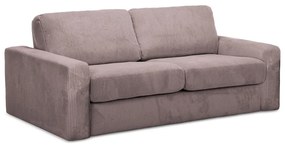 Törtrózsaszín kordbársony kinyitható kanapé 195 cm Nona – Makamii