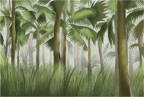 Flizelin tapéta falra Prémium Trópusi erdő 104x70 Ragasztó