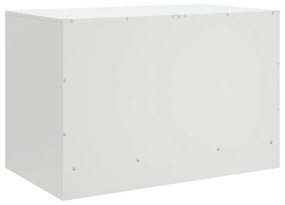 2 db fehér acél TV-szekrény 67 x 39 x 44 cm