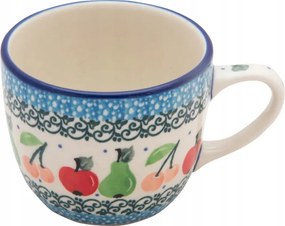 Bögre 170 ml Művészi kerámia Bolesławiec Gyümölcs minta 2724 Liana