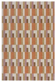 Narancssárga-natúr színű szőnyeg 120x170 cm Riley Block Geo – Flair Rugs