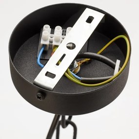 Jupiter 2107- ARTHUR láncos csillár 5xE27/15W/230V fekete/narancssárga/márvány dekor