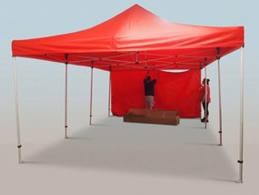 Összecsukható sátor 6 × 4 m – alumínium HEXAGON, Kék