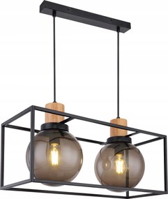 Candellux Retro Mennyezeti Függőlámpa E27 2x40W Fekete 32-00750