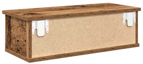 antik fa színű szerelt fa faliszekrény 60x26x18,5 cm