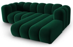 Sötétzöld sarokkanapé (jobb oldali) Lupine – Micadoni Home