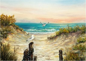 Kép - homokos tengerpart (70x50 cm)