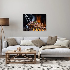 Egy sült steak képe (üvegen) (70x50 cm)