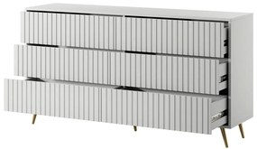 Szekrény Biel B5  (fehér + arany). 1099296