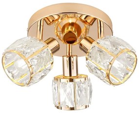 Candellux SpotlĂĄmpa DUBAI 3xE14/40W/230V ĂĄtm. 36 cm RĂłzsaarany CA0986