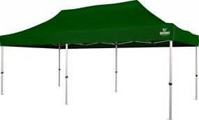 Összecsukható pavilon sátor 6x3 m ALU falak nélkül - alumínium váz, vízálló - falak nélkül - Zöld
