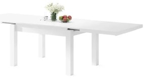 RALF fehér kihúzható étkezőasztal 12 személyre
