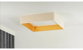Brilagi-LED Dimmelhető VELVET SQUARE lámpatest LED/36W/230V Wi‑Fi Tuya + távvezérlő, krémszínű