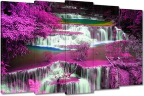 Vászonkép 150x95 Lila vízesés