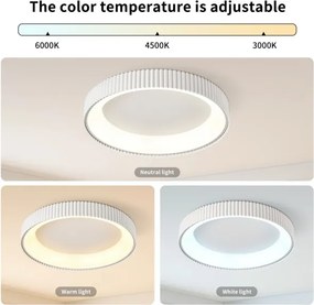 BRILAGI - LED Fényerőszabályozható mennyezeti lámpa FALCON MODERN LED/54W/230V 60 cm fehér + távirányító