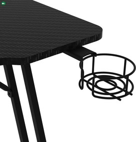 NERO karbon gamer asztal 120 × 60 cm