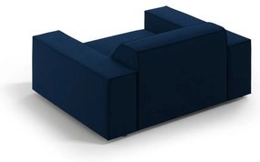 Sötétkék bársony fotel Jodie – Micadoni Home