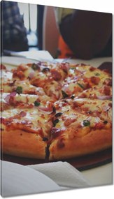 Vászonkép 80x120 Pizza darabokban