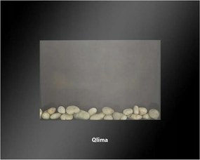 Elektromos fali Kandalló fűtési funkcióval fekete Qlima Efe 2018 (nk)