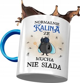 Kék Bögre Kalina Feleség Barátnő Nyomtatott Fotóval