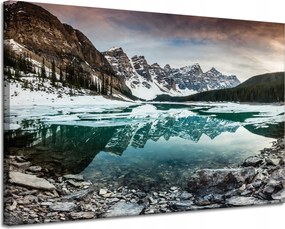 Vászonkép Természet Tó a hegyekben 120x80