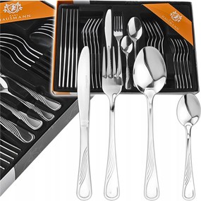 Evőeszköz Szett 24db-os 6 személyes Eveline +doboz Fényes