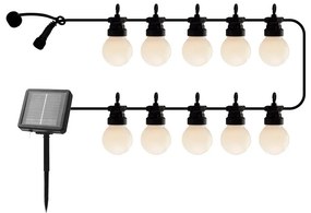 Napelemes fényfüzér, izzók száma 10 db-os hosszúság 300 cm Lucas Matte – Sirius