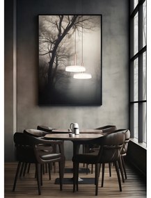 Fekete-fehér-aranyszínű LED dimmelhető függőlámpa üveg búrával ø 22 cm Celeste – Trio