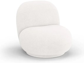Fehér buklé fotel Chuck – Micadoni Home