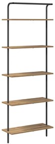 Könyvespolc kézműves tölgy 60 x 24 x 168 cm Faanyag