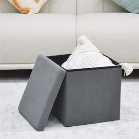 Szürke Kordbársony Tárolós Puff. TAB-471 GREY6