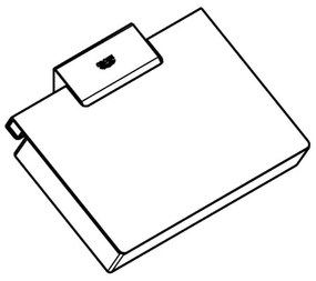 GROHE 40781000 - SELECTION CUBE WC-papírtartó, fényes króm