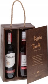 Esküvői Ajándék Boros Doboz Alkohol Ajándéktárgy