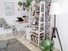 Regál Topaz (tölgy + fehér). 1111382