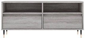 szürke sonoma színű szerelt fa TV-szekrény 100x34,5x44,5 cm