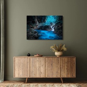 Kép - Varázslatos éjszaka egy trópusi erdőben (90x60 cm)