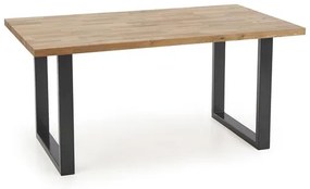 Étkezőasztal tölgyfa lappal RADUS 160(240)x90