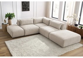 Bézs sarokkanapé (variálható) Jeanne – Bobochic Paris