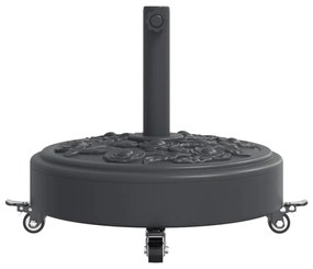 görgős kerek napernyőtalp rúdhoz Ø38 / 48 mm 27 kg