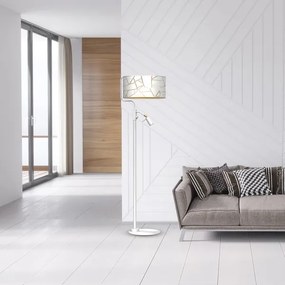 Állólámpa ZIGGY 1xE27/40W/230V + 1xGU10/MR11/7W fehér/arany