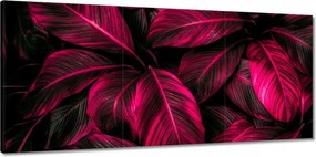 Vászonkép 150x70 Rózsaszín levelek