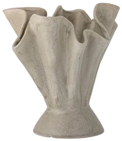 Bézs agyagkerámia kézzel készített váza Plier – Bloomingville