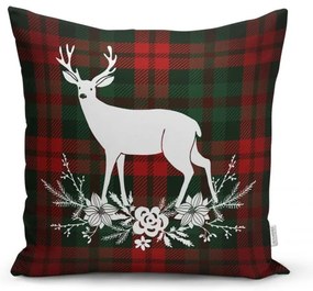 Karácsonyi mintás textil párnahuzat 43x43 cm – Mila Home