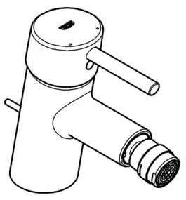 GROHE 32208001 - Bidé csaptelep CONCETTO DN 15 fényes króm