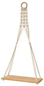 Fali polc MACRAME 30x59,5 cm, bézs