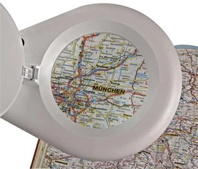 Asztali lámpa, LED, nagyító, MAUL Viso, fehér (VLM8263502)