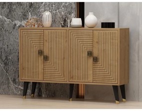 Konzolasztal Ahart - Sapphire Oak, Arany