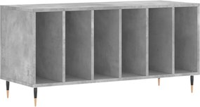 vidaXL betonszürke szerelt fa hanglemezszekrény 100 x 38 x 48 cm