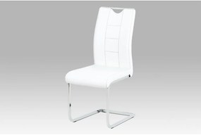 Scaun modern cu bază de sanie alb Dcl-411
