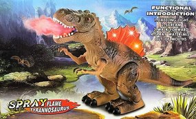 Népszerű 33 Cm T-Rex Tűzokádó Tojás Lerakó Dinoszaurusz játék - Spray Tűz Vízpárából Tyrannosaurus 3330A Kék